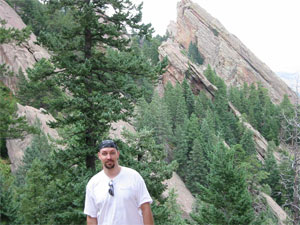 Matt Pike wandering the  Flat Irons